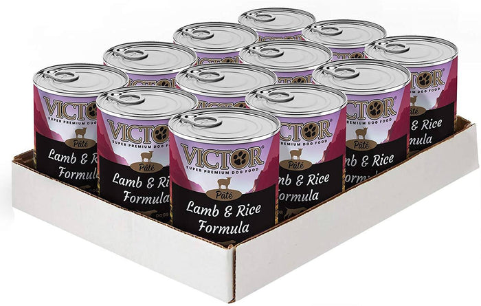 Victor Lamb & Rice Pate Canned Dog Food - 13.2 oz - Case of 12