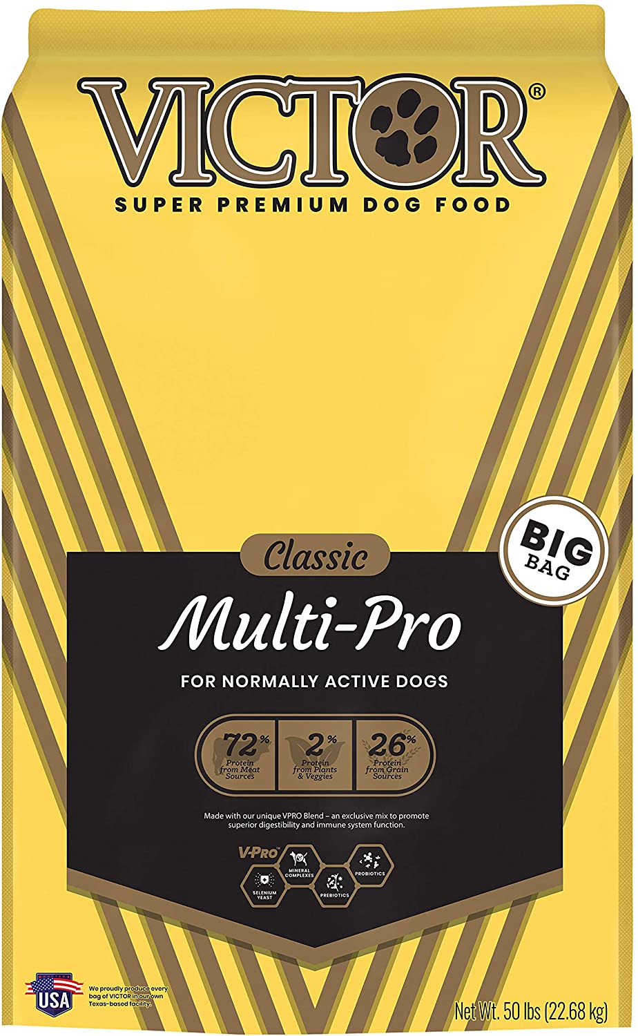 Victor Multi-Pro Formula Dry Dog Food - 50 lb Bag  