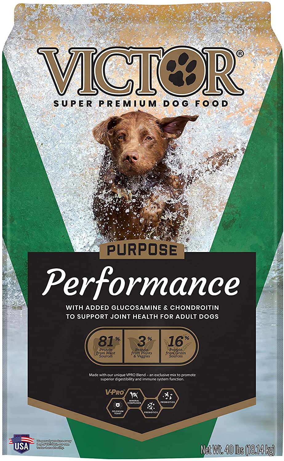 Victor Performance Formula Dry Dog Food - 40 lb Bag  