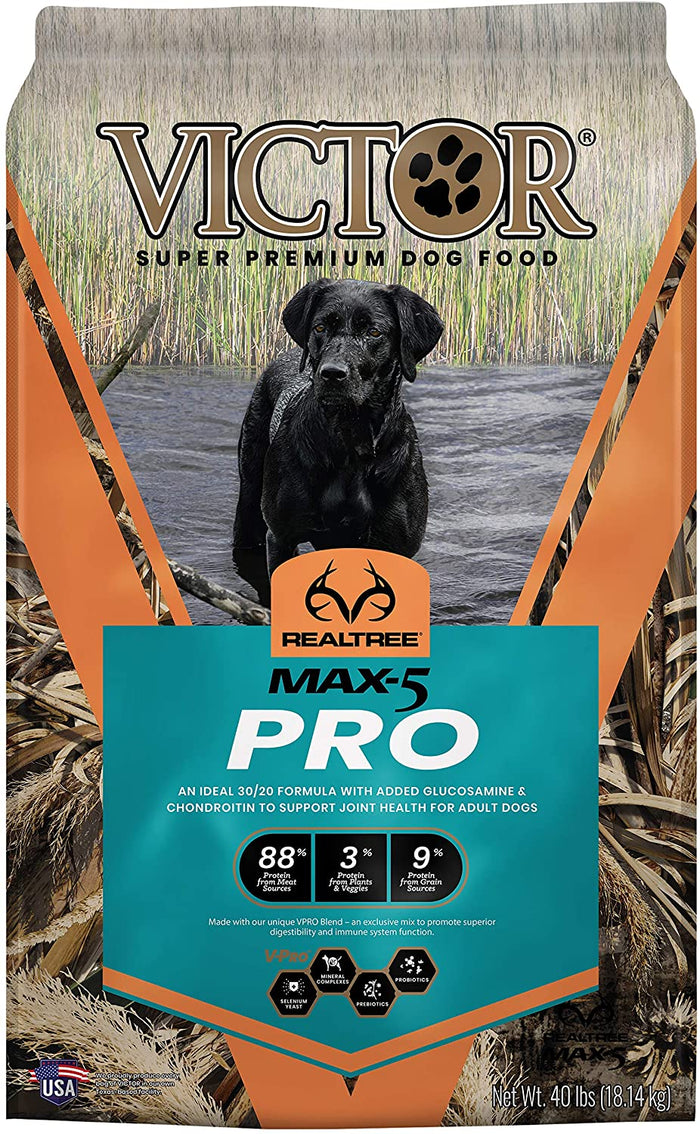 Victor Realtree Max-5 Pro Dry Dog Food - 40 lb Bag