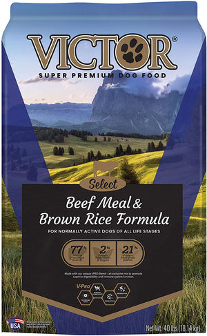 Victor Select Beef & Rice Formula Dry Dog Food - 40 lb Bag