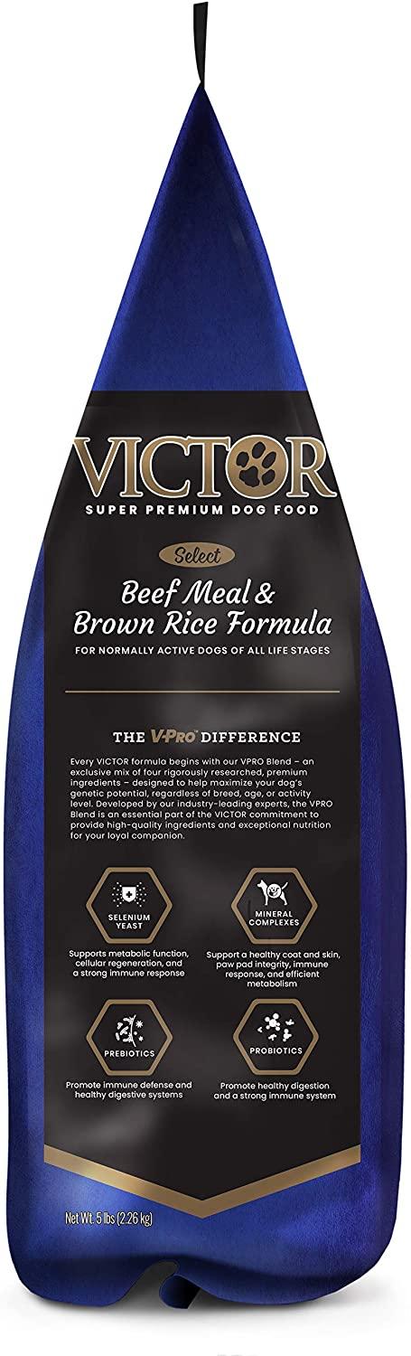 Victor Select Beef & Rice Formula Dry Dog Food - 5 lb Bag  
