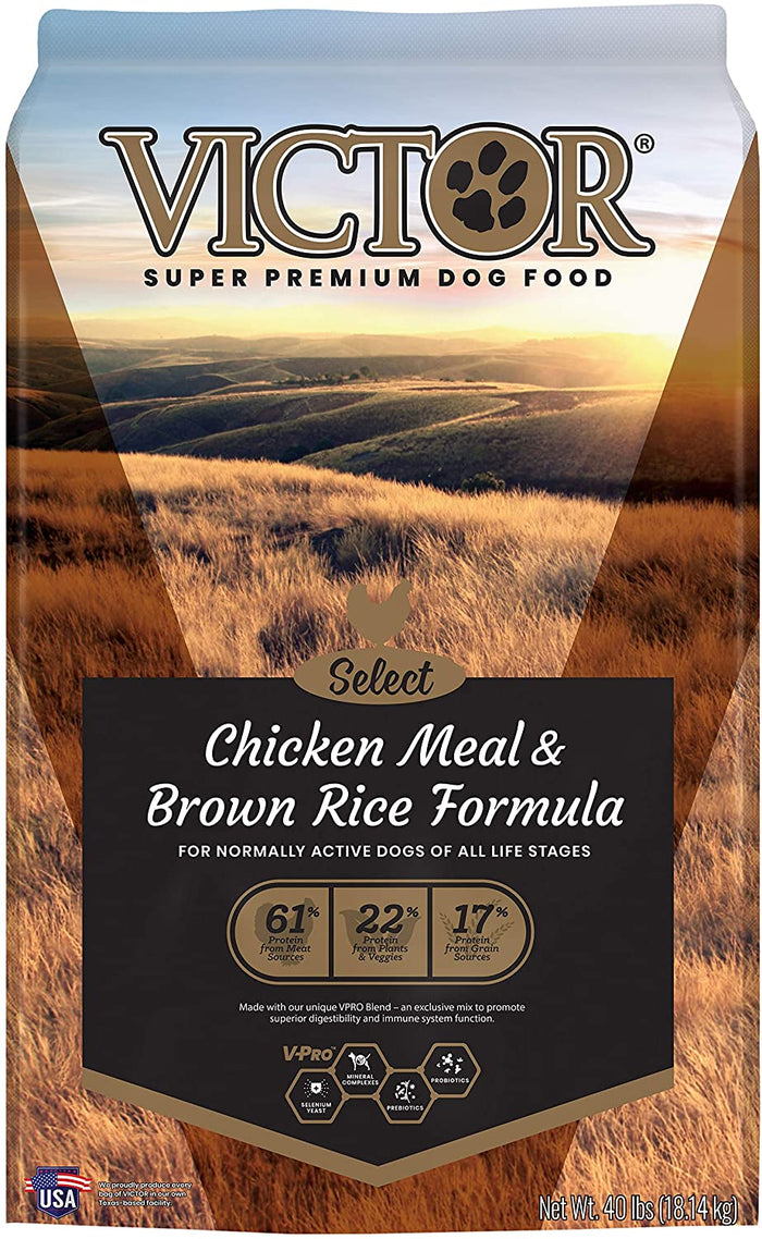 Victor Select Chicken & Rice with Lamb Formula Dry Dog Food - 40 lb Bag