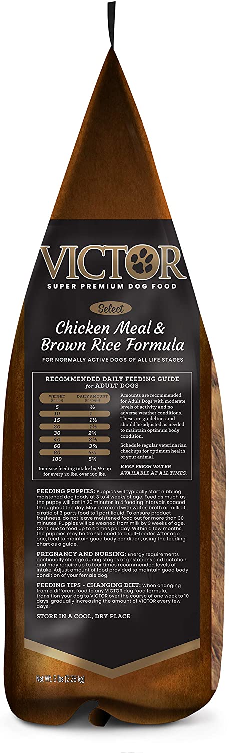 Victor Select Chicken & Rice with Lamb Formula Dry Dog Food - 5 lb Bag  