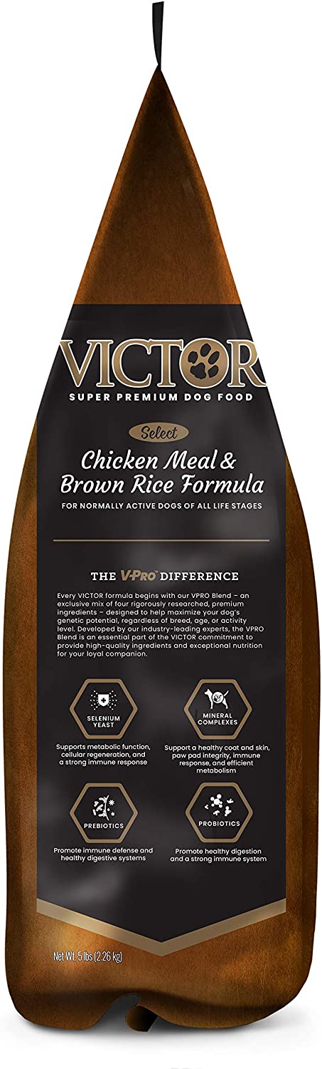 Victor Select Chicken & Rice with Lamb Formula Dry Dog Food - 5 lb Bag  