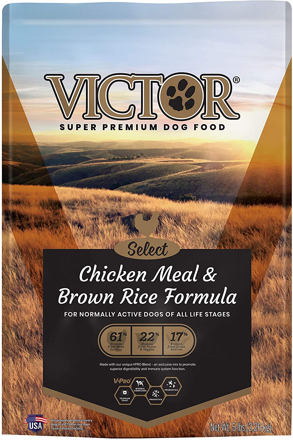 Victor Select Chicken & Rice with Lamb Formula Dry Dog Food - 5 lb Bag  