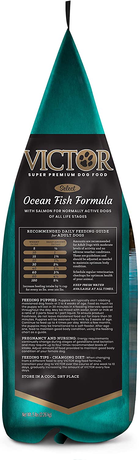 Victor Select Oceanfish Formula Dry Dog Food - 5 lb Bag  