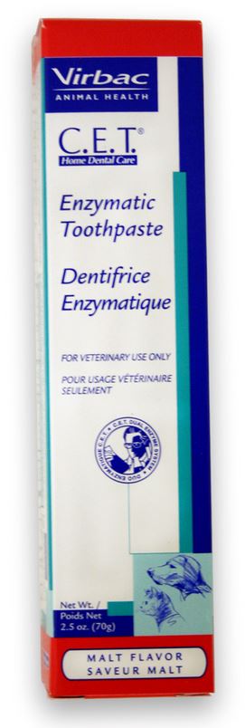 Virbac C.E.T. Enzymatic Pet Toothpaste Malt Flavor for Dogs and Cats  