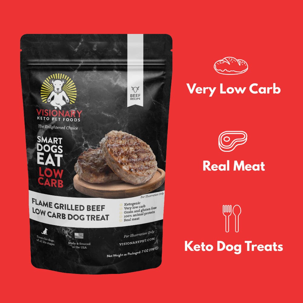 Visionary Pet Beef Recipe Low Carb Keto Treats For Dogs  