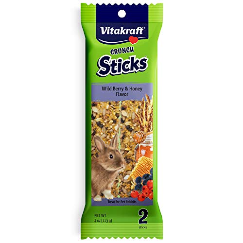 Vitakraft Crunch Sticks - Wild Berry and Honey Rabbit Treat - 4 oz  