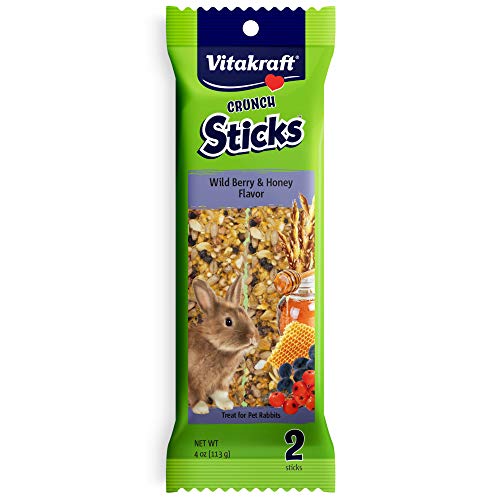 Vitakraft Crunch Sticks - Wild Berry and Honey Rabbit Treat - 4 oz