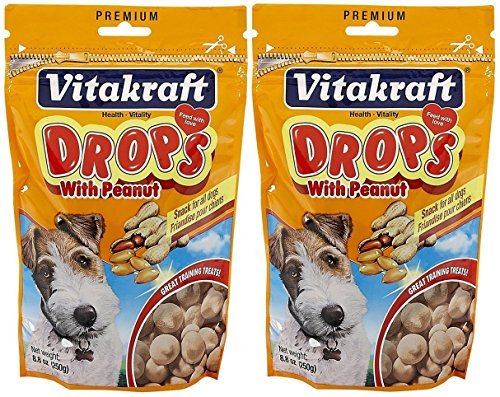Vitakraft Drops with Peanut for Dogs - 8.8 oz
