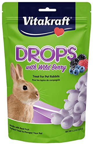 Vitakraft Drops with Wildberry for Pet Rabbits - 5.3 oz