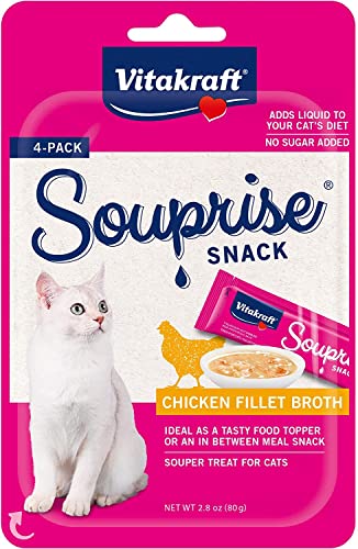 Vitakraft Souprise Snack for Cats - Chicken Fillet Broth - 4 pk  