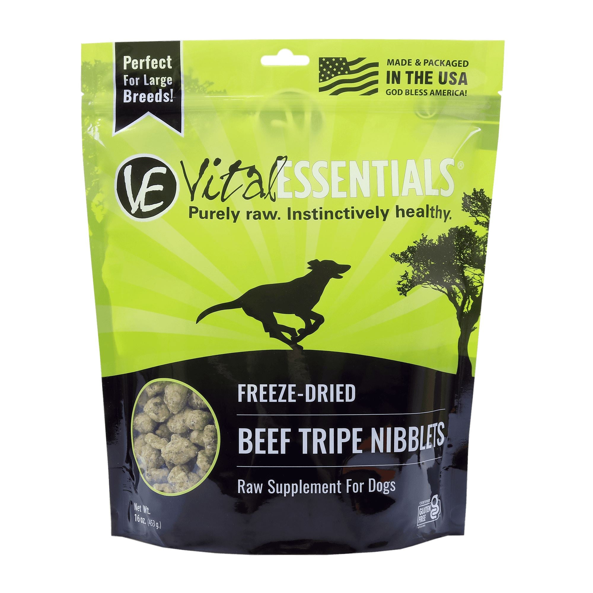 Vital Essentials Beef Tripe Freeze-Dried Dog Treats - 1 Lb  