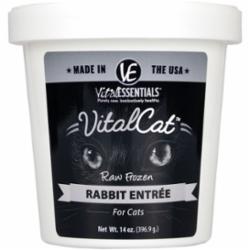 Vital Essentials Cat Frozen Food Rabbit - 14 Oz Tub  