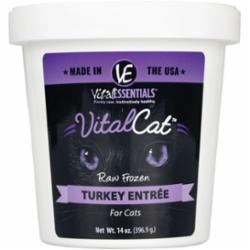 Vital Essentials Cat Frozen Food Turkey - 14 Oz Tub  