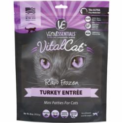 Vital Essentials Cat Frozen Mini Patties Turkey - 28 Oz