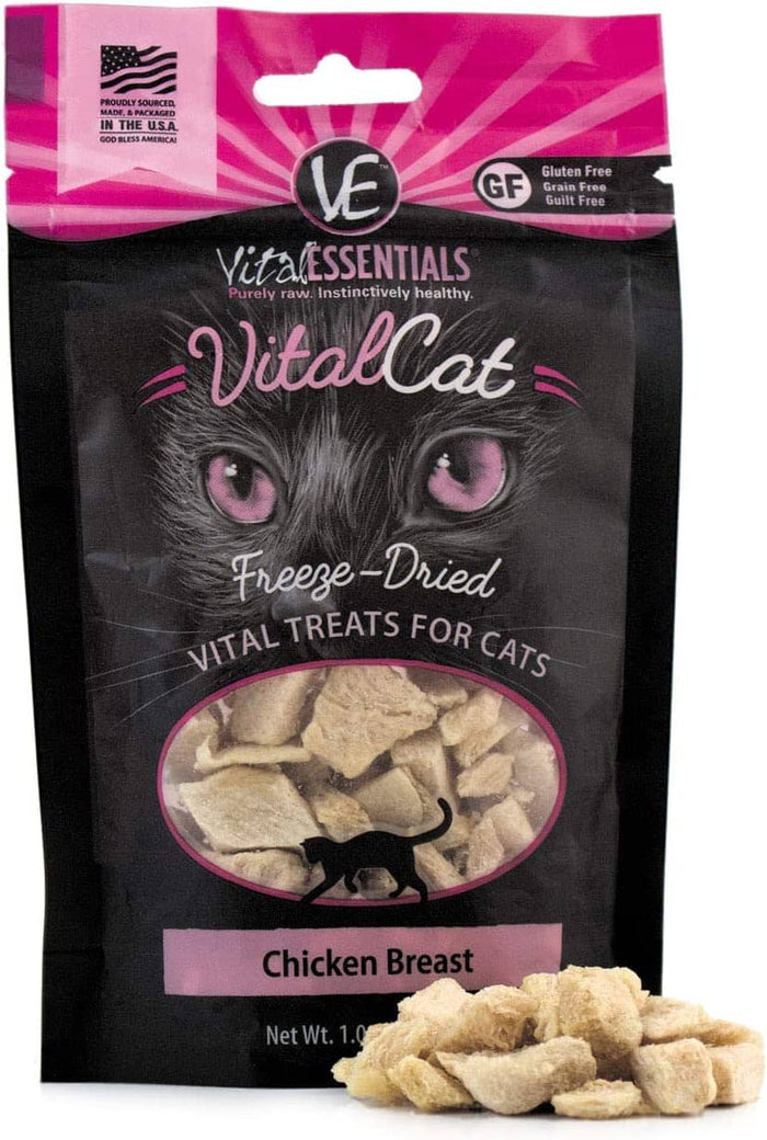 Vital Essentials Chicken Breast Freeze Dried Cat Treats - 1 Oz