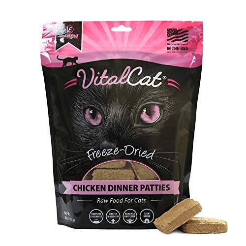 Vital Essentials Chicken Dinner Patties Freeze-Dried Cat Food - 8 Oz  