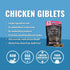 Vital Essentials Chicken Giblets Freeze Dried Cat Treats - 1 Oz  