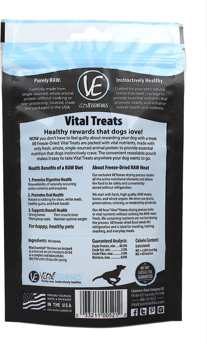 Vital Essentials Cod Skins Freeze-Dried Dog Treats - 20 Piece - 12 Oz  