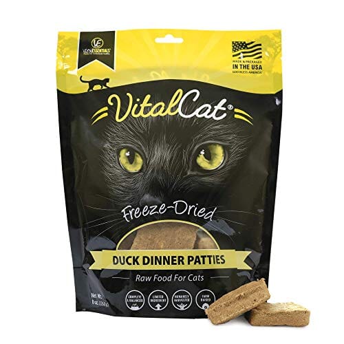 Vital Essentials Duck Dinner Patties Freeze-Dried Cat Food - 8 Oz