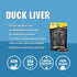 Vital Essentials Duck Liver Freeze-Dried Cat Treats - 0.9 Oz  