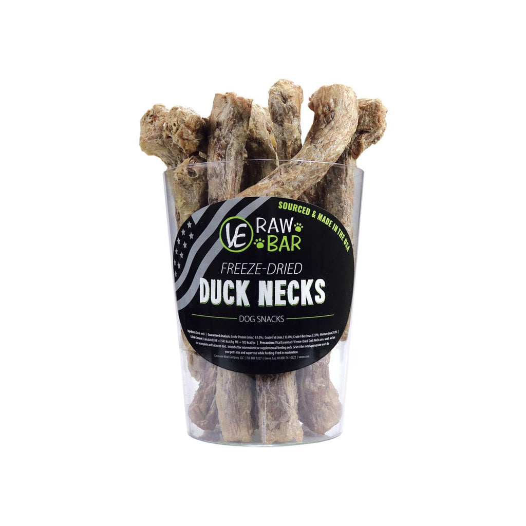 Vital Essentials Duck Necks Freeze-Dried Dog Treats - 24 Piece - 1.4 Lbs  