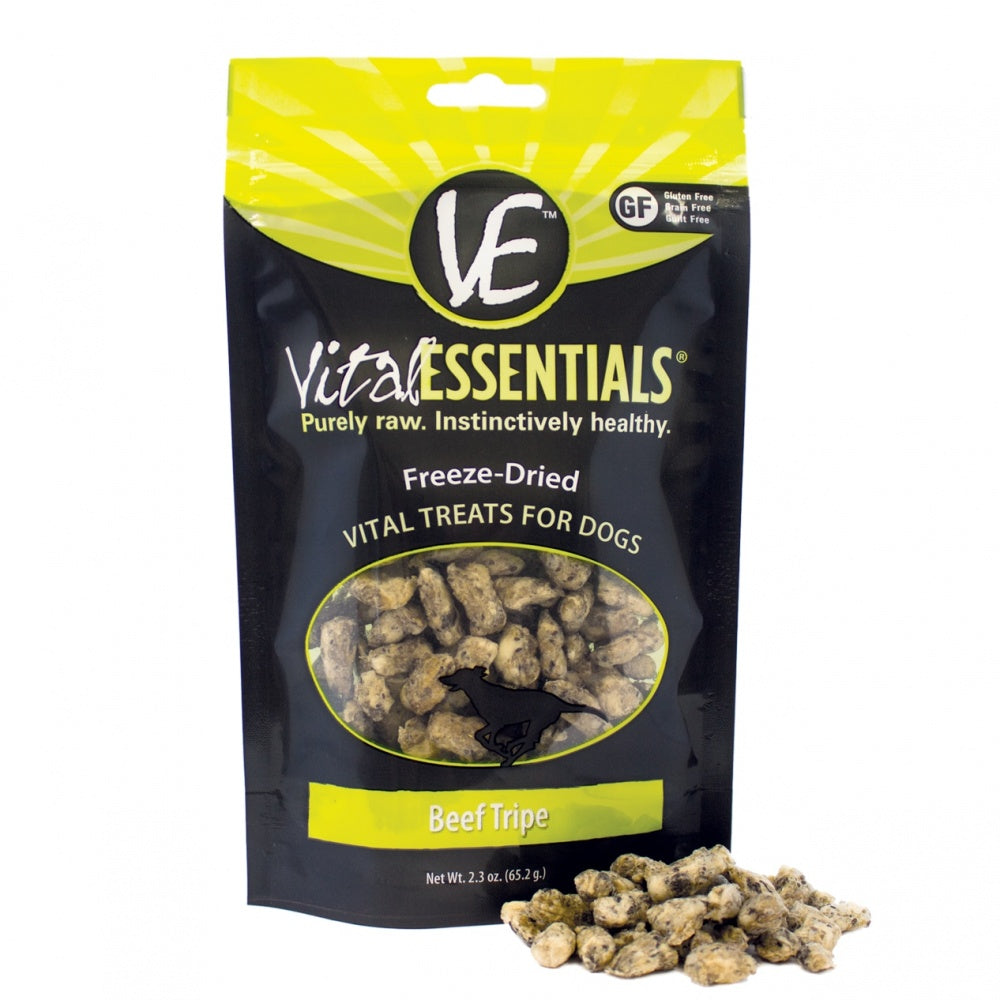 Vital Essentials Freeze Dried Beef Tripe Vital Treats for Dogs  