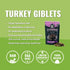 Vital Essentials Freeze Dried Turkey Giblets Vital Treats for Dogs  