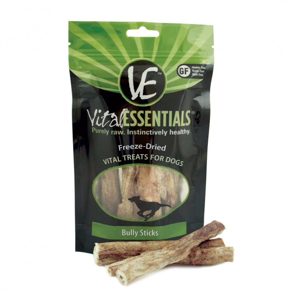 Vital Essentials Freeze Dried Vital Treats Grain Free Bully Sticks Dog Treats  