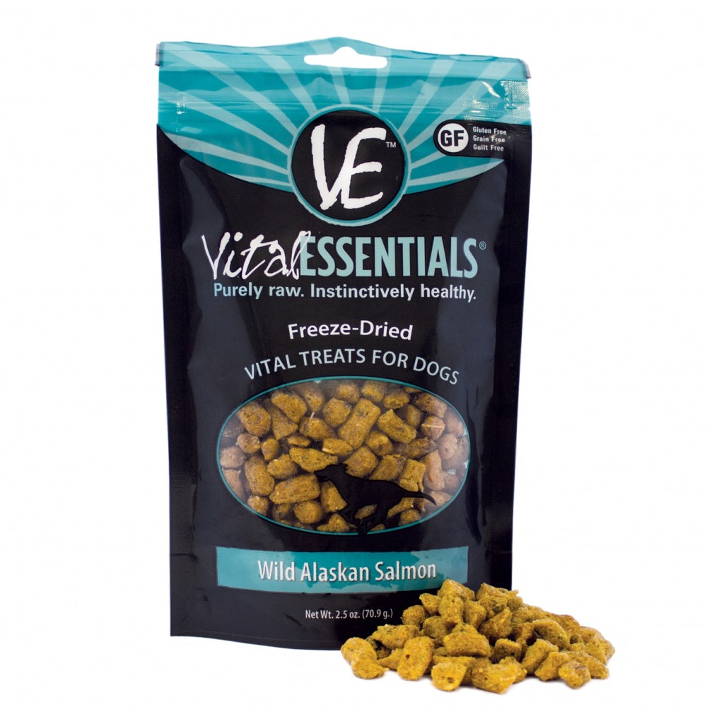 Vital Essentials Freeze Dried Wild Alaskan Salmon Vital Treats for Dogs  