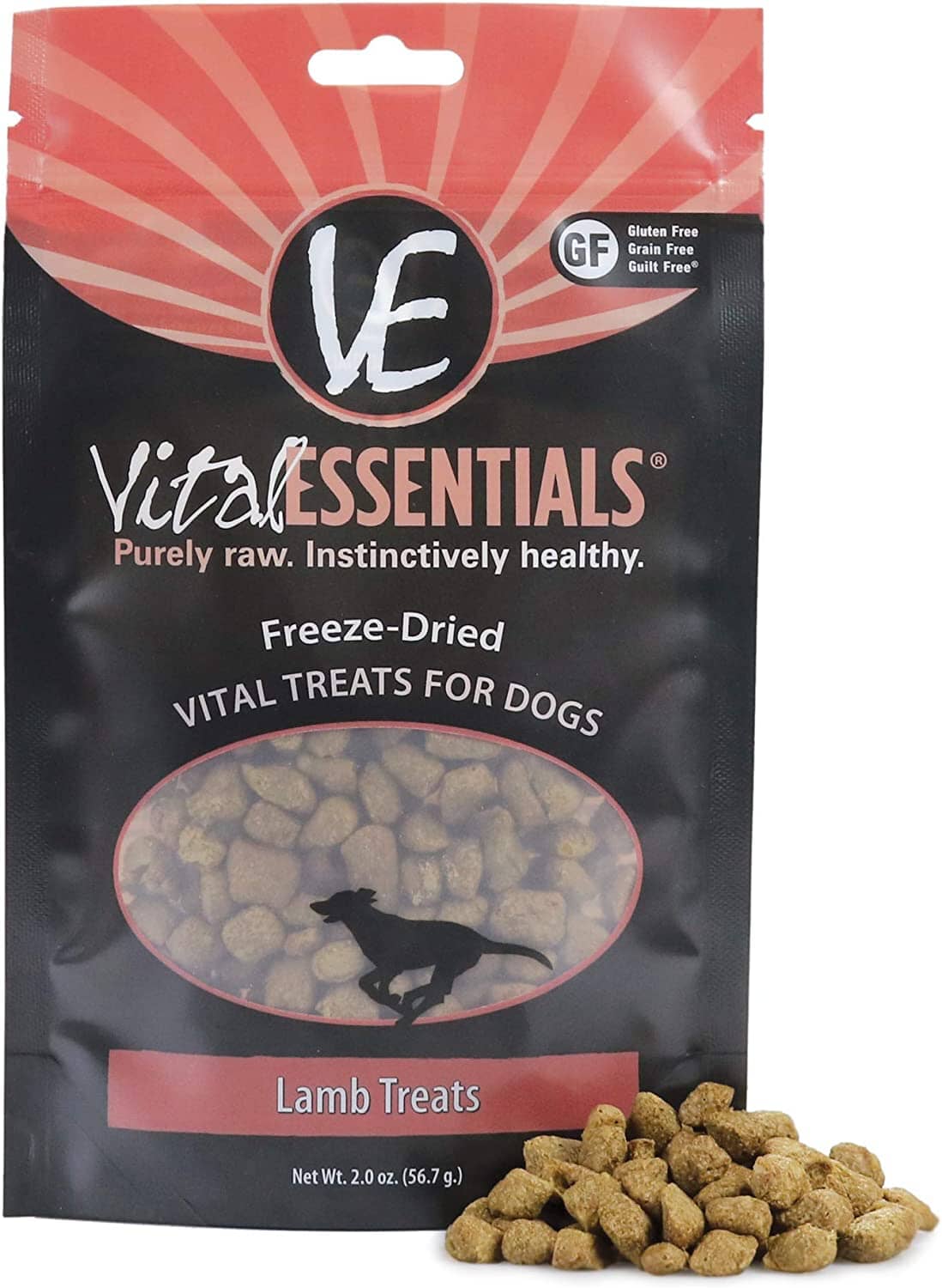 Vital Essentials Lamb Treats Freeze-Dried Dog Treats - 2 Oz  