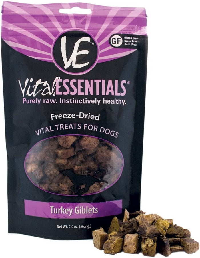 Vital Essentials Turkey Giblets Freeze-Dried Dog Treats - 2 Oz