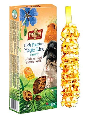 Vitapol Magic Line Small Animal Treat Sticks - Mandarin - 2 Pack  