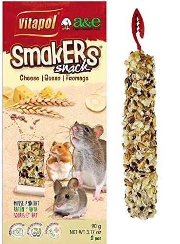Vitapol Smakers Rodent Small Animal Treat Sticks - Cheese - 2 Pack