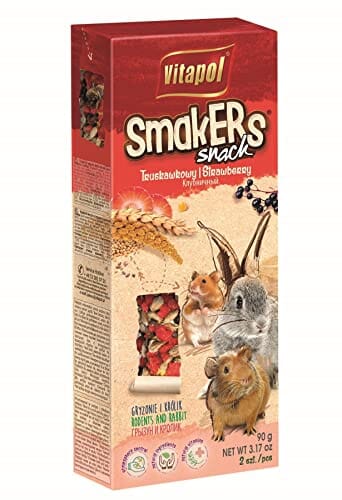 Vitapol Smakers Small Animal Treat Sticks - Strawberry - 2 Pack  