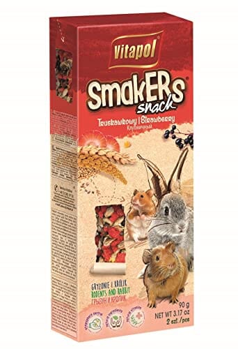 Vitapol Smakers Small Animal Treat Sticks - Strawberry - 2 Pack