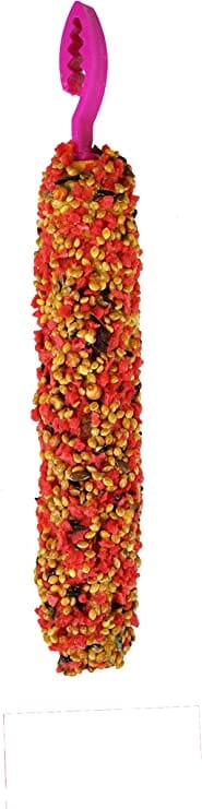 Vitapol Smakers Treat Stick Parakeet Display Bird Sticks - Strawberry - 12 Count  