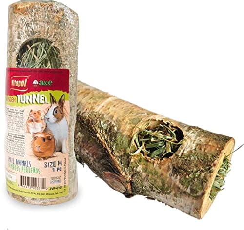 Vitapol Wood Tunnel with Hay Small Animal Hay - Medium - 6 In