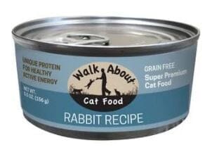 Walk About Grain Free Rabbit Recipe Canned Cat Food  