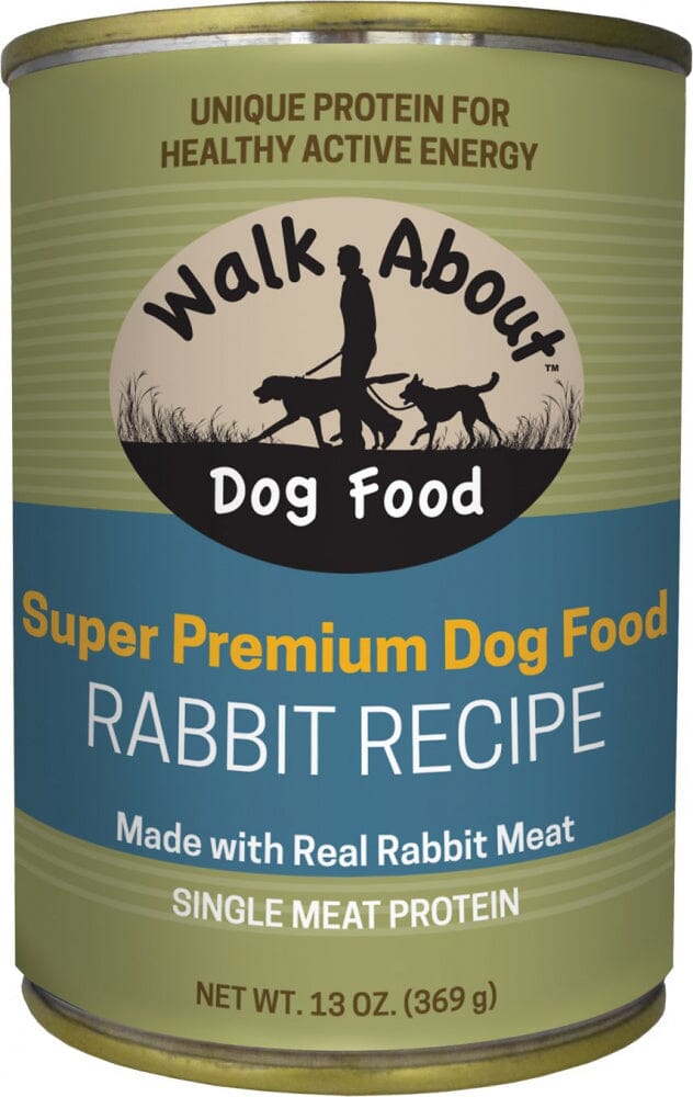 Walk About Grain Free Rabbit Recipe Canned Dog Food  