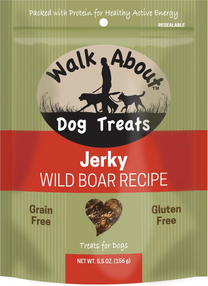 Walk About Wild Boar Jerky Dog Treats  