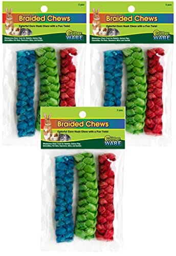 Ware Braided Chews for Small Animals Small Animal Chewy Treats - Large - 3 Count  