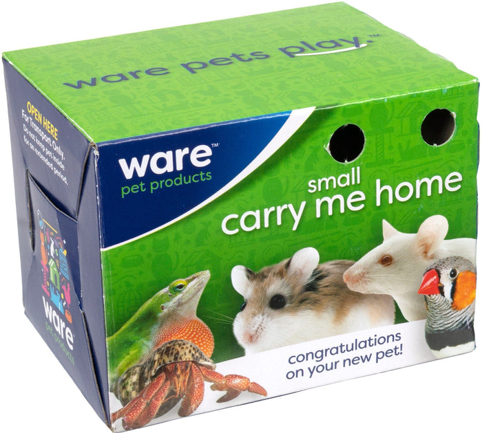 Ware Cardboard Carry Me Home Small Animal Carrier - 4 X 3 X 3 In - 300 Pack