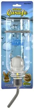 Ware Critter Carafe Glass Small Animal Water Bottle - 26 Oz  