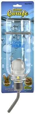 Ware Critter Carafe Glass Small Animal Water Bottle - 26 Oz