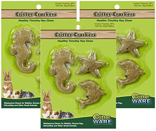 Ware Critter Crackers Ocean Chews Small Animal Chewy Treats - 3 Count  