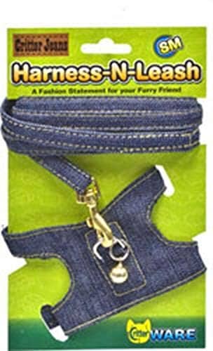 Ware Critter Jeans Small Animal Harness-N-Leash - Small  